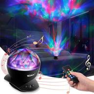 🌌 soaiy aurora borealis light projector with remote, 8 lighting modes, built-in speaker and timer for bedroom, led moving psychedelic northern ceiling night light for adults, teens, kids логотип