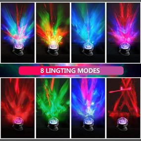 img 3 attached to 🌌 SOAIY Aurora Borealis Light Projector with Remote, 8 Lighting Modes, Built-in Speaker and Timer for Bedroom, LED Moving Psychedelic Northern Ceiling Night Light for Adults, Teens, Kids