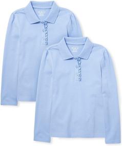 img 4 attached to Childrens Place Girls Uniform Sleeve Girls' Clothing