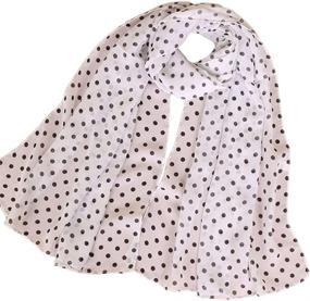 img 4 attached to LMVERNA Scarves Printing Chiffon Lightweight Women's Accessories for Scarves & Wraps