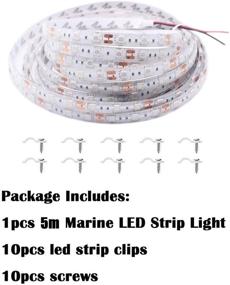 img 3 attached to 🚤 Green 12V 5m (16.4ft) Seaponer Pontoon Boat Light Strip - Marine LED Flex Lighting for Duck Jon Bass Boat Sailboat Kayak - Boat Deck Accent & Interior Lights - Fishing Courtesy Light