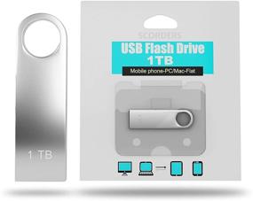 img 4 attached to Флеш-накопитель SCORDERS USB (1 ТБ): высокоскоростное хранение данных для фильмов, картинок, документов - поддержка ПК, смартфонов, Mac