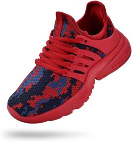 img 4 attached to 👟 Девичьи кроссовки Troadlop - спортивная обувь для девочек и спортивная