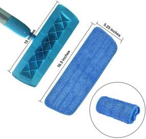 img 1 attached to 🧹 Gulongome 4 Pack Microfiber Spray Mop Replacement Heads for Wet Dry Mops - Bona Floor Care System Compatible Cleaning Pads