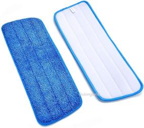 img 3 attached to 🧹 Gulongome 4 Pack Microfiber Spray Mop Replacement Heads for Wet Dry Mops - Bona Floor Care System Compatible Cleaning Pads