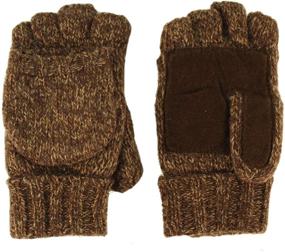 img 4 attached to 🧤 Men's Thinsulate Thick Knitted Mitten Gloves - Essential Accessories in Gloves & Mittens