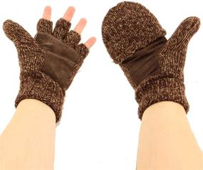 img 2 attached to 🧤 Men's Thinsulate Thick Knitted Mitten Gloves - Essential Accessories in Gloves & Mittens