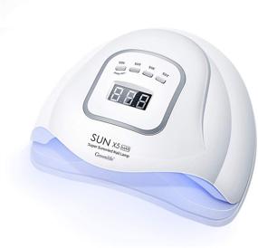 img 4 attached to GreenLife 150W UV LED Nail Curing Lamp - Gel Polish Nail Dryer with 4 Timer Settings, Professional Manicure/Pedicure Nail Light Featuring 45 LED Phototherapy Lights and Auto Sensor - Nail Art Machine