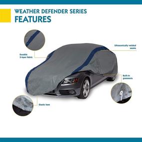 img 1 attached to 🌦️ Weather Defender Car Cover by Duck Covers - Fits Sedans up to 16 ft. 8 in. in Length