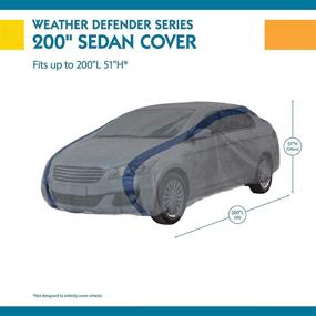 img 2 attached to 🌦️ Weather Defender Car Cover by Duck Covers - Fits Sedans up to 16 ft. 8 in. in Length