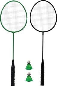 img 4 attached to 🏸 Ракетки для бадминтона с LED-подсветкой Franklin Sports для 2 игроков, многоцветные