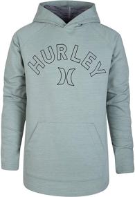 img 2 attached to 👕 Stylish and Comfortable: Hurley Birch Checkered Boys' Pullover Hoodie