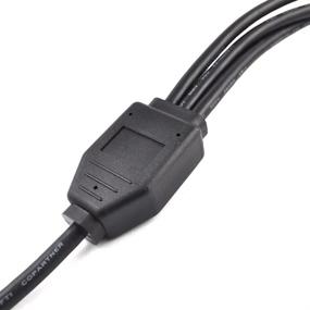 img 1 attached to 🔌 OLLGEN OBD2 Splitter Cable: Extend Car Diagnostic Range with 1 Male to 3 Female Adapter