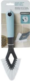 img 1 attached to 🧽 Casabella Smart Scrub Heavy Duty Tile and Grout Cleaning Brush in Gray/Grey Aqua: Efficient Cleaning Solution