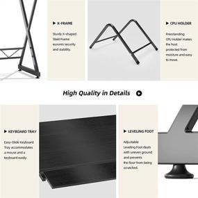 img 2 attached to 🖥️ AZMKOO L Shaped Computer Desk: Space-Saving, Reversible, and Easy to Assemble