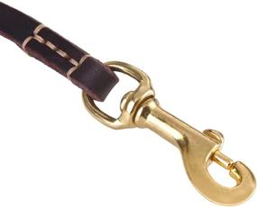 img 2 attached to WOPOKY Genuine Leather Leash - 4FT / 5FT / 6FT - Ideal for Training and Walking Small to Medium Dogs - Black / Brown Color Options