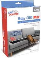 🐾 pet parade stay off! mat - indoor sonic repellent for dogs and cats, browns - 1 count (pack of 1) logo