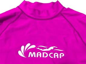 img 2 attached to Sun-Safe Swim Companion: MADCAP Girls Rash Guard Long Sleeve Swimwear for Girls 4-16 Years Old