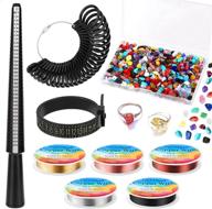 🔮 gikasa ring making kit: enhancing jewelry making with ring mandrel, ring sizer gauge, finger size gauge, jewelry wire, and crystal stone beads for optimal results logo
