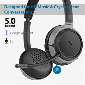 img 3 attached to Avantree Alto Clair: Bluetooth 5.0 гарнитура с микрофоном, функцией отключения звука, Hi-Fi звук - лучшее для ПК, ноутбука, Skype, ТВ
