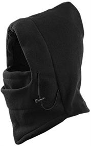 img 3 attached to Ultimate Protection: APAS 6-in-1 Winter Thermal Outdoor Fleece 🧤 Balaclava Motorcycle Ski Full Face Windproof Mask Hood Hat Cap