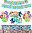 ksnow birthday decoration balloons tablecloth logo