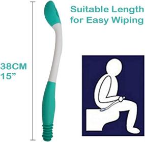 img 2 attached to 🚽 Comfort Wipe Tool: Long Reach Toilet Aid for Pregnancy, Surgery Recovery, Seniors, and Handicap Individuals