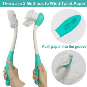 img 1 attached to 🚽 Comfort Wipe Tool: Long Reach Toilet Aid for Pregnancy, Surgery Recovery, Seniors, and Handicap Individuals