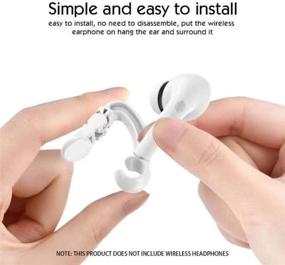 img 1 attached to 🎧 KKPOT 2 Пары Крючки для Ушей К Earpods - Ушные Зажимы Против Потери, Спортивные Клипсы для Ушей, Аксессуары для Хвата Беспроводных Наушников для Apple Airpods 1/2/Pro или наушников/ушных вкладышей Earpods (белые)