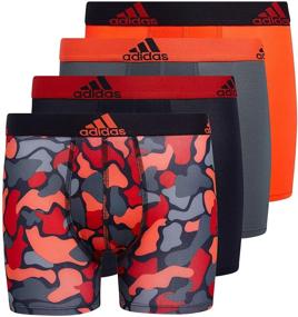 img 4 attached to 🩲 Брифы Adidas Performance: 4 шт. нижнее белье на высокой производительности для мальчиков