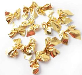 img 1 attached to 🎀 Oxeanus Gold Bowknot Hanging Decorations - Christmas Mini Cute Tree/Wedding/Party (12pcs)