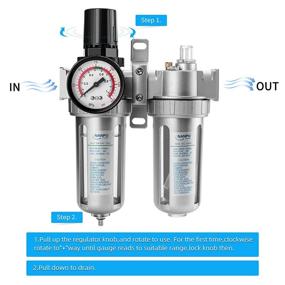 img 2 attached to 🔧 NANPU Pressure Regulator Lubricator Separator: Optimize Your Pneumatic System Performance