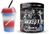💪 introducing aggressive labz jakked x: black label pre workout powder with american ice flare - high stimulants, tri-creatine citrate, glycerol monosterate, beta alanine, and more! logo