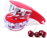 cherry pitter tool - 6 cherries stoner olive pitter - core remover for making cherry pie and jam logo