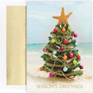 🎄 masterpiece studios warmest wishes beach christmas tree cards - 18 count (901400) логотип