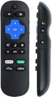 lc-rcrus-20 replacement remote for sharp roku tv lc-50lbu591u, lc-50lb481u, lc-50lbu711u, lc-55lbu591u, lc-55lbu711u, lc-43lbu591u, lc-32lb601u, lc-24lb601u, lc-50lb601u, lc-40lb601u, lc-65q7370u, lc-43lb601u logo