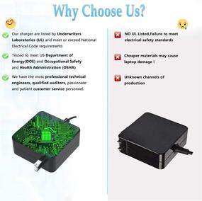 img 1 attached to ⚡ Переносное зарядное устройство UL Listed для ноутбука Asus VivoBook F510UA F510U F510 Адаптер питания для ноутбука