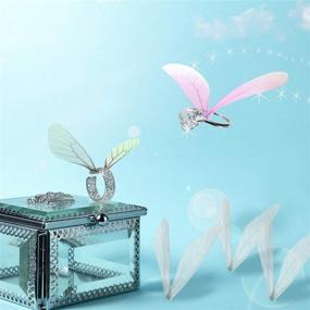 img 2 attached to 🦋 Dragonfly Charms for DIY Art Craft: 100 Pieces of Artificial Butterfly Craft Earring Charms, Ideal for Women Earrings, Pendants, and Jewelry Creations