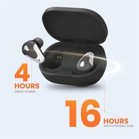 img 3 attached to 🎧 Helix Wireless Earbuds, Bluetooth 5.0 Headphones with HD Audio and Enhanced Bass, SecureLock Fit, Auto-Pairing, Hands-Free Calling - Black