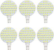 ⚡️ super bright 6-pack grv t10 921 194 48-2835 smd led bulb for ac/dc 12v-24v rv camper cabinet dome light - cool white logo