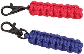 img 1 attached to 🌈 UST Survival Paracord Zipper Pull (2-Pack) - High Visibility Bright Colors - Versatile and Durable