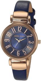 img 4 attached to ⌚ Anne Klein AK/2156 наручные часы с кожаным ремешком для женщин - стильная точность и элегантность