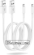 сертифицированный apple mfi зарядное устройство для iphone 3 фута - 2-пак 3-футового usb-кабеля типа a для быстрой зарядки - совместимо с iphone 12 11 pro max x xs xr xs max 8 7 6 5s se. логотип