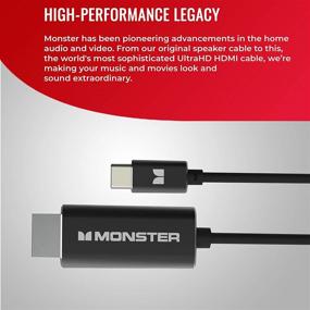 img 2 attached to 🔌 High-quality Monster Classic USB C to HDMI Cable (4k 30Hz) - 5.9ft / 1.8m Length