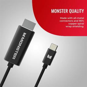 img 3 attached to 🔌 High-quality Monster Classic USB C to HDMI Cable (4k 30Hz) - 5.9ft / 1.8m Length