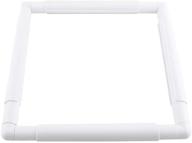 square embroidery hoop: plastic rectangle stitching frame for quilting and sewing (27.9 x 27.9cm) logo