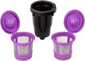 img 4 attached to ☕ Keurig Mini Reusable K Cup with Adapter: Durable, Easy-to-Use, and Convenient - Pack of 2 + Adapter