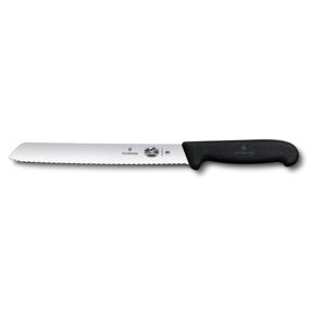 img 3 attached to 🍞 Victorinox Swiss Army Bread Knife - 8" Serrated Blade with Fibrox Handle, Model 47549, Black