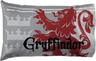 🛏️ ultimate comfort for magical dreams: harry potter gryffindor 1 pack double-sided pillowcase - officially licensed hogwarts bedding logo