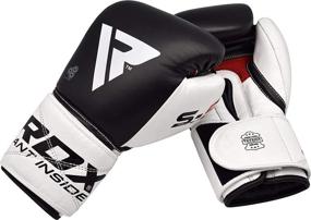 img 1 attached to 🥊 RDX Training Muay Thai Boxing Gloves - Cowhide Leather Mitts for Kickboxing, Sparring, Heavy Punch Bag, Speed Ball, Grappling Dummy, Focus Pads Punching | Ideal for Fighting